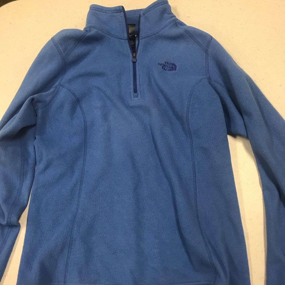 Blue North face pullover